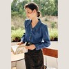 欧芮儿法式天丝牛仔衬衫女秋季2022新款复古泡泡袖港风衬衣 商品缩略图1
