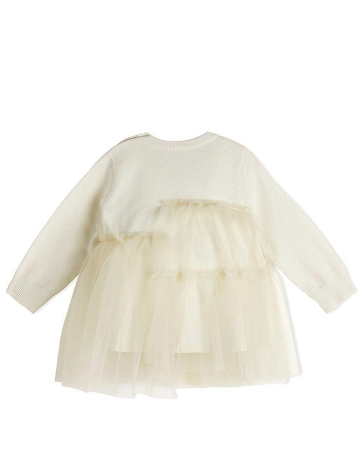 JNBY  22年冬款  薄纱长袖毛衫连衣裙 YM0G10750 商品图6