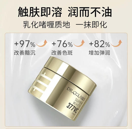 【海关保税直发】日本城野医生VC377美白淡斑面霜-积雪草修护补水保湿滋润-会员5折 商品图1