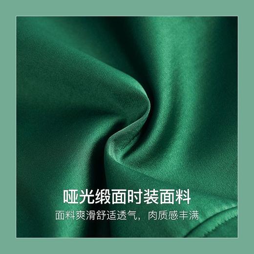 OLrain法式缎面短外套女早秋2022年新款宽松撞色刺绣高级感棒球服 商品图2