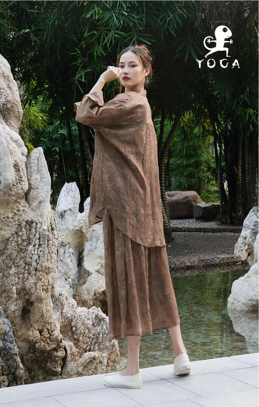 2209TZ205【暮色】印花酵素洗苎麻套装（无胸垫）【5天发货】 商品图2