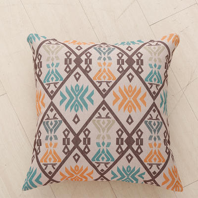 锦条纹民族风方枕抱枕靠 商品图5