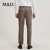 名盾商务男士秋冬棕色休闲西裤中腰直筒修身职业长裤 商品缩略图4