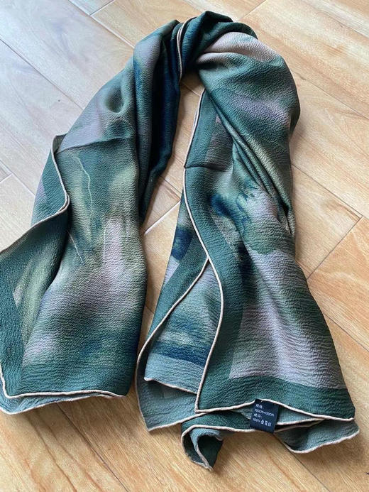 大丝巾 140*140。 绿色 灰色 蓝色 自己备注颜色 商品图3