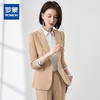【西装+西裤】罗蒙秋季女士西服套装商务通勤职业正装修身两件套女 商品缩略图2