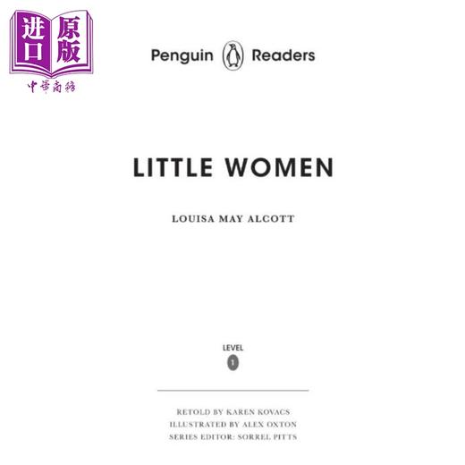 【中商原版】Penguin Readers Level 1 Little Women 企鹅分级文学经典1级 小妇人 英文原版 儿童绘本 经典文学 Louisa May Alcott 商品图1
