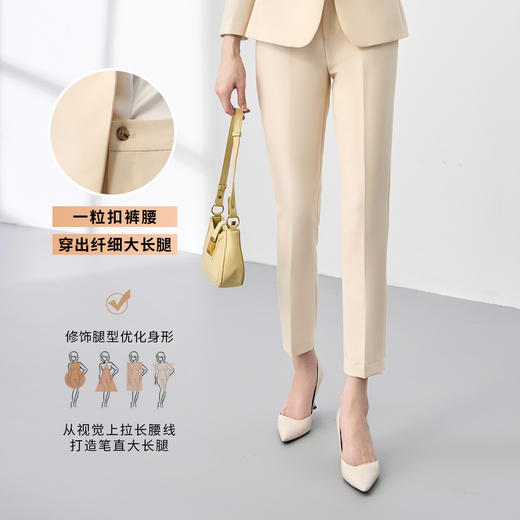【西装+西裤】罗蒙秋季女士西服套装商务通勤职业正装修身两件套女 商品图8