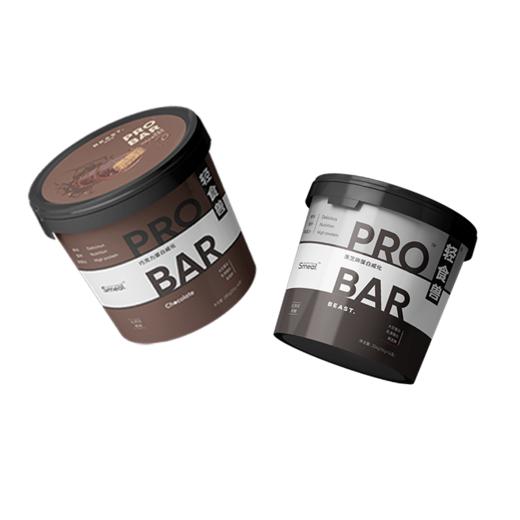 轻食兽抱瘦桶·巧克力蛋白威化+黑芝麻蛋白威化 好吃不胖高蛋白威化 商品图0