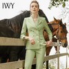 IWY/绿色西装套装女时尚高端职业装美容工作服气质上镜主持人正装221005C1+P3 商品缩略图4