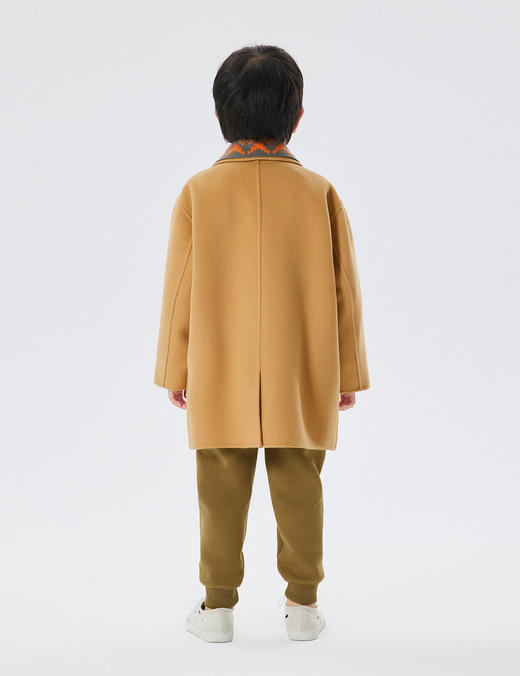 JNBY  22年冬款  翻领复古中长款呢大衣  1M0811710 商品图6