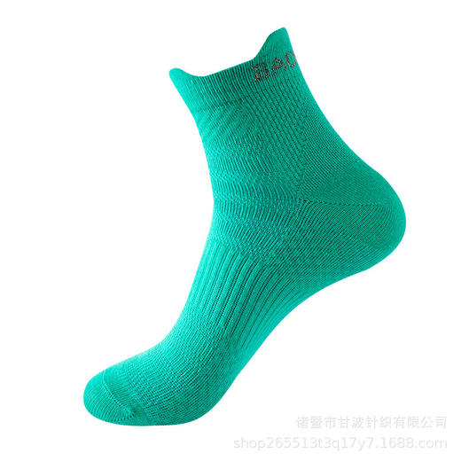 3双装【夜光运动袜】专业运动袜中筒纯色男女夜光标精梳棉跑步爬山户外骑行潮袜秋冬男女 商品图7