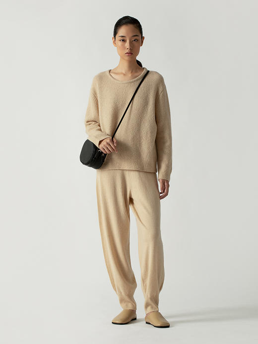 322工房羊绒新触觉圈圈纱山羊绒针织打底衫2022年秋冬百搭套头衫 商品图1