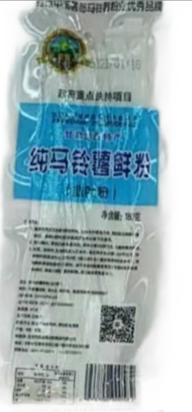 【亚欧超市】马铃薯鲜粉（韭叶）180g/袋