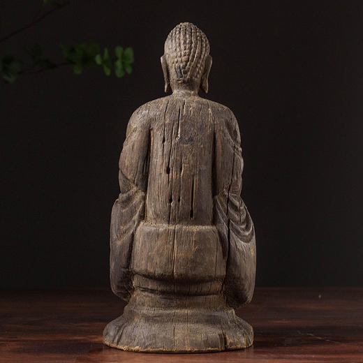 清 木雕释迦摩尼造像 商品图1