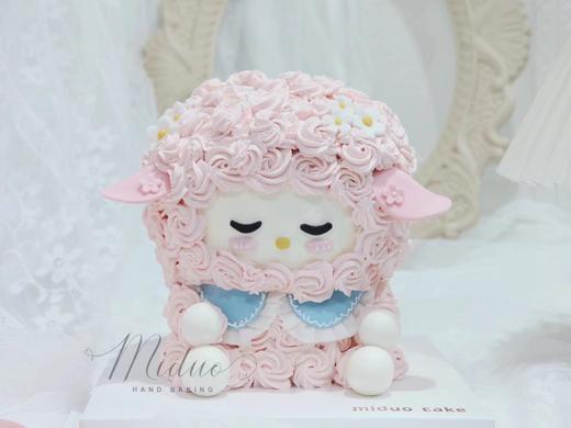 立体蛋糕 三丽鸥Piano小羊 周岁 满月 立体翻糖卡通人物 男生女生蛋糕 商品图0