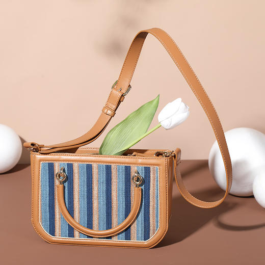 饮水鸟爵士归园侗族手织亮布包 商品图1