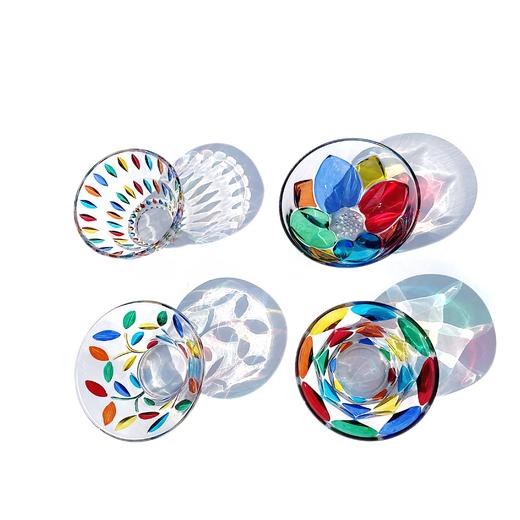 【手工水晶碗系列 流光溢彩】意大利进口ZECCHIN 手工彩绘  水晶玻璃复古甜品点心碗水果盘沙拉碗 | 350ml 商品图2