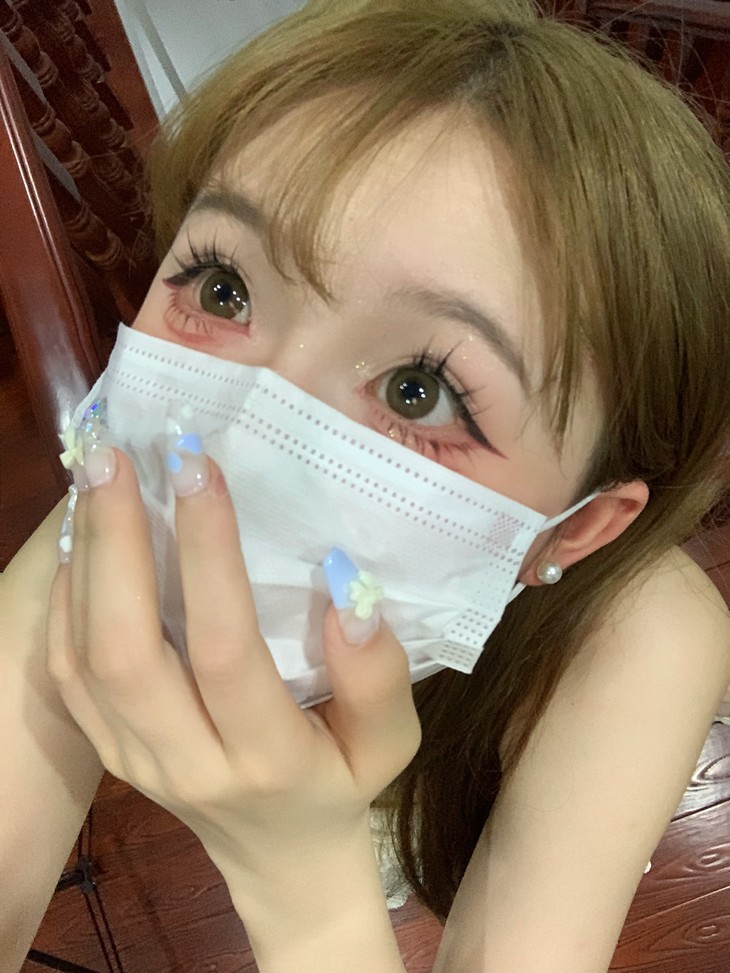 HONEYLENS年抛隐形眼镜 大奶茶14.5mm 1副/2片-VVCON美瞳网12