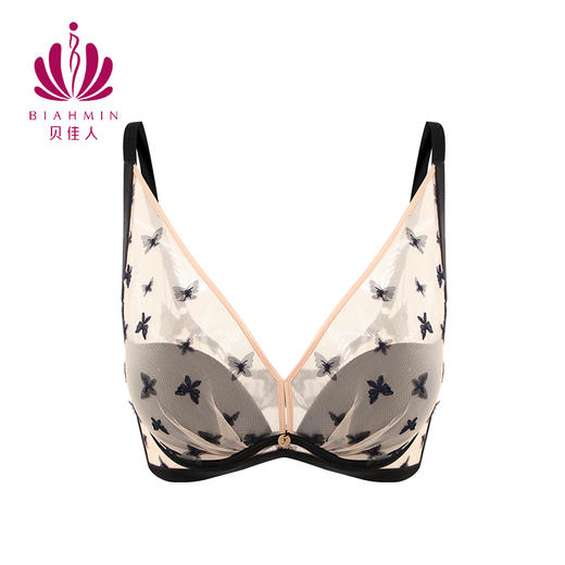 贝佳人文胸3/4中厚杯新款小胸聚拢抬托内衣透气胸罩BW912050 商品图3