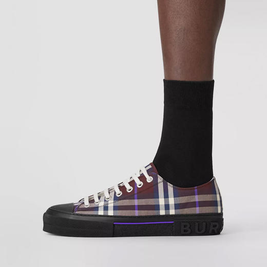 BURBERRY 巴宝莉 男士格纹棉质休闲运动鞋 格子 8055644 B1355 商品图3