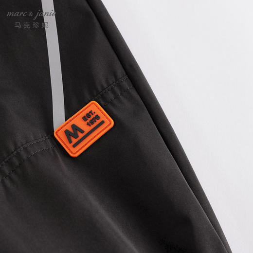 马克珍妮冬装新款 男童防风加绒束脚运动裤 儿童裤子221877 商品图3