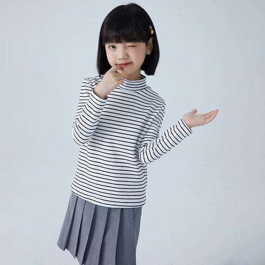 【单品爆款 两件包邮】龙之涵 亲子款德绒条纹打底衫 90-175码 22年新款秋冬保暖神器 舒适百搭  婴幼儿A类标准 抗静电 商品图2