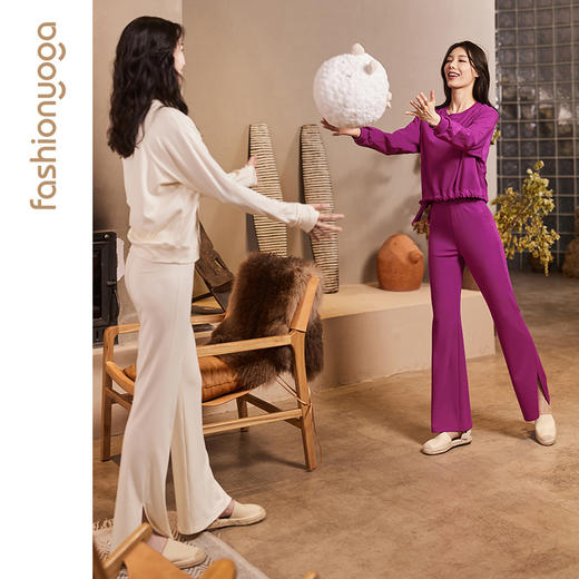 【女神节满减】凡圣瑜伽休闲开衩休闲裤F12955（活动产品，收货7天内支持调换、不退款） 商品图5