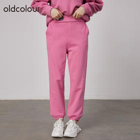 oldcolour商场同款高腰显瘦休闲减龄收脚运动长裤N34073442