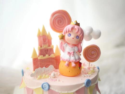 女孩款 摘星星的女孩 粉色 童真 少女心 周岁蛋糕 商品图1