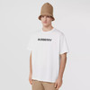 【二】BURBERRY 巴宝莉 男士棉质字母徽标印花宽松圆领短袖T恤 白色 8055309 A1464 商品缩略图1