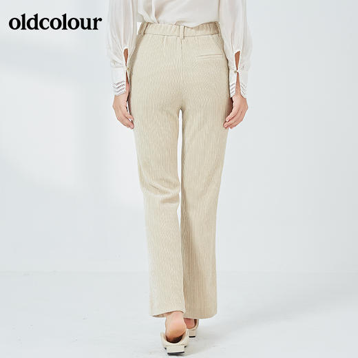 oldcolour2021秋季商场同款宽松百搭微喇休闲长裤女N34073463 商品图3