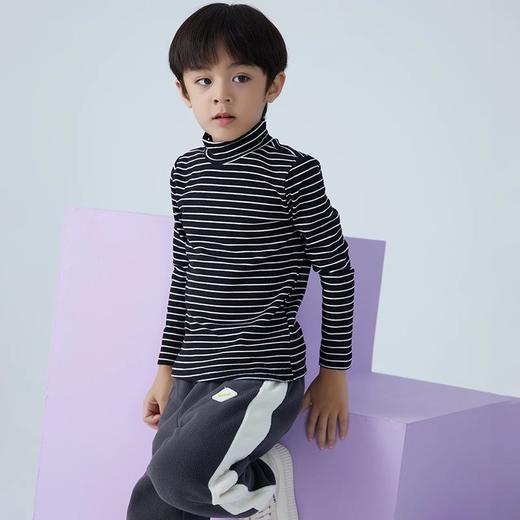 【单品爆款 两件包邮】龙之涵 亲子款德绒条纹打底衫 90-175码 22年新款秋冬保暖神器 舒适百搭  婴幼儿A类标准 抗静电 商品图10