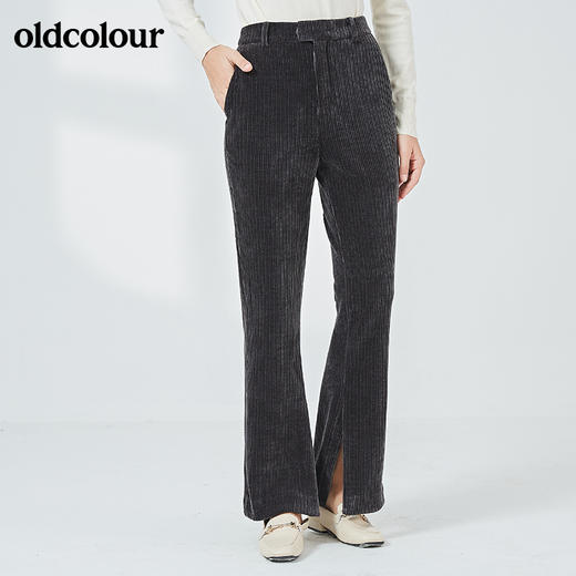 oldcolour2021秋季商场同款宽松百搭微喇休闲长裤女N34073463 商品图1