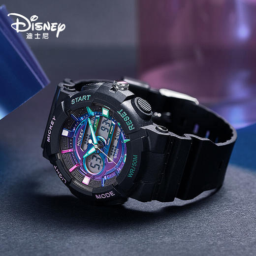 迪士尼生初高中运动防水夜光电子表运动表MK-15145  XHR 商品图7