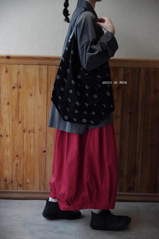 HARVESTY 牛仔蓝炭黑白色宽松衬衫 商品图1