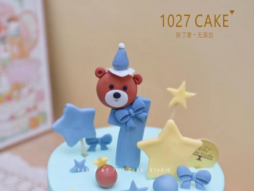 1027CAKE | 双层 翻糖玩偶装饰蛋糕 纯手工 泰迪熊主题 周岁蛋糕 商品图4