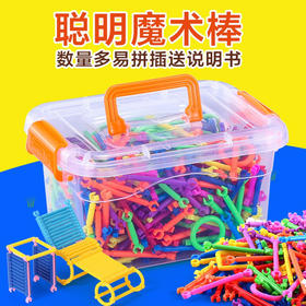 【博乐里】聪明棒 DIY魔术拼装积木 创意百变早教亲子拼搭