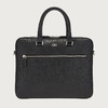 【一】FERRAGAMO 菲拉格慕 男士锤纹小牛皮 GANCINI 手提公文包 黑色 24 0986 753418 商品缩略图0