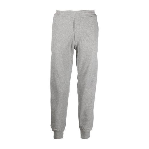 ALEXANDER MCQUEEN 亚历山大.麦昆 男士棉质Logo饰边休闲运动裤 灰色 705012 QTX75 0912 商品图0