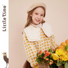 littletime女童呢子外套秋冬装2022冬季新款法式大翻领格子儿童呢子大衣 商品缩略图0
