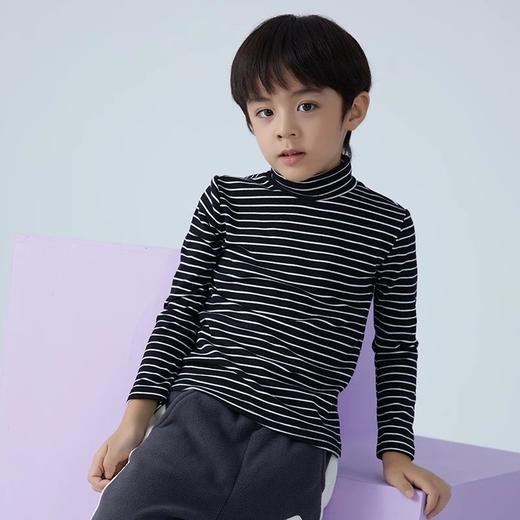 【单品爆款 两件包邮】龙之涵 亲子款德绒条纹打底衫 90-175码 22年新款秋冬保暖神器 舒适百搭  婴幼儿A类标准 抗静电 商品图13