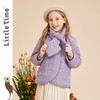 littletime女童棉服秋冬装2022新款宝宝韩版加厚围脖棉衣儿童棉袄外套 商品缩略图1