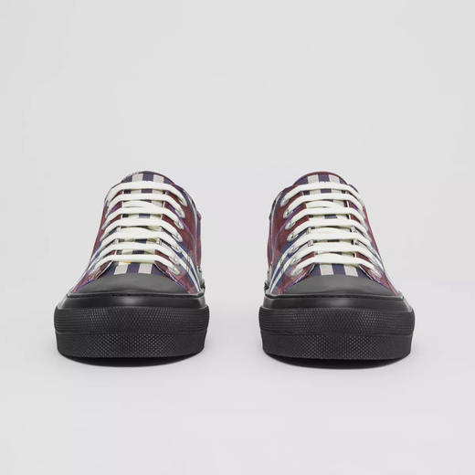 BURBERRY 巴宝莉 男士格纹棉质休闲运动鞋 格子 8055644 B1355 商品图0