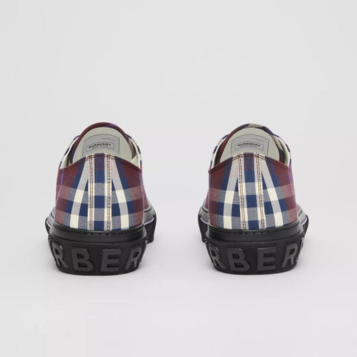 BURBERRY 巴宝莉 男士格纹棉质休闲运动鞋 格子 8055644 B1355 商品图1