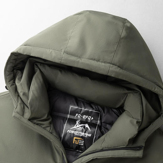 【90白鸭绒】罗蒙羽绒服男士短款休闲连帽保暖羽绒外套冬季 商品图11