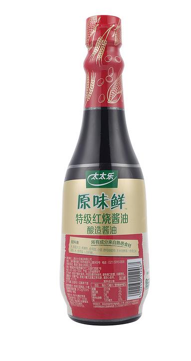 【亚欧超市】太太乐原味鲜特级红烧酱油450ml/瓶 商品图1
