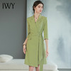 IWY/绿色显白西装连衣裙气质名媛新款小个子西服裙主持人正装Q755 商品缩略图3