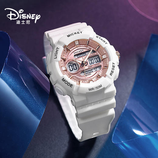 迪士尼生初高中运动防水夜光电子表运动表MK-15145  XHR 商品图4