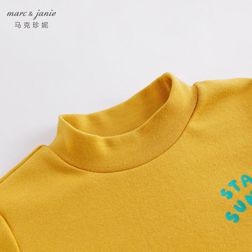 马克珍妮秋冬新款 女童弹力棉半高领百搭打底衫221833 商品图4