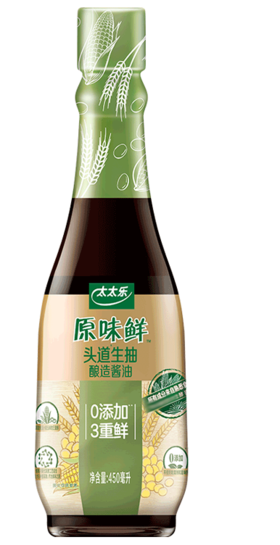 【亚欧超市】太太乐原味鲜头道生抽450ml/瓶